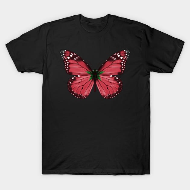 Moroccan Flag  Butterfly - Gift for Moroccan From Morocco T-Shirt by Country Flags